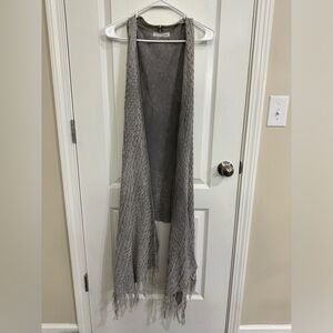 By Together Womens Fringe Cardigan Duster